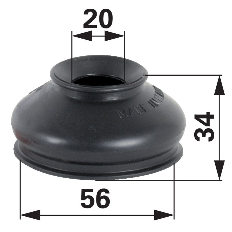 Staubschutz mit Sicherungsring 20 / 56 mm