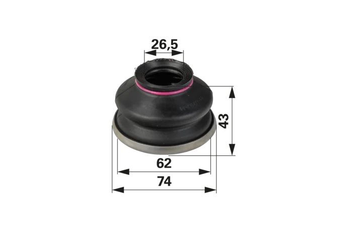 Staubschutz mit Spannring für Kugelgelenk 27 / 62 mm GartenShop24 - Hochwertige Gartengeräte