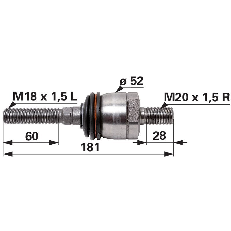 Steyr Axialgelenk M18 x 1,5 L / M20 x 1,5 R