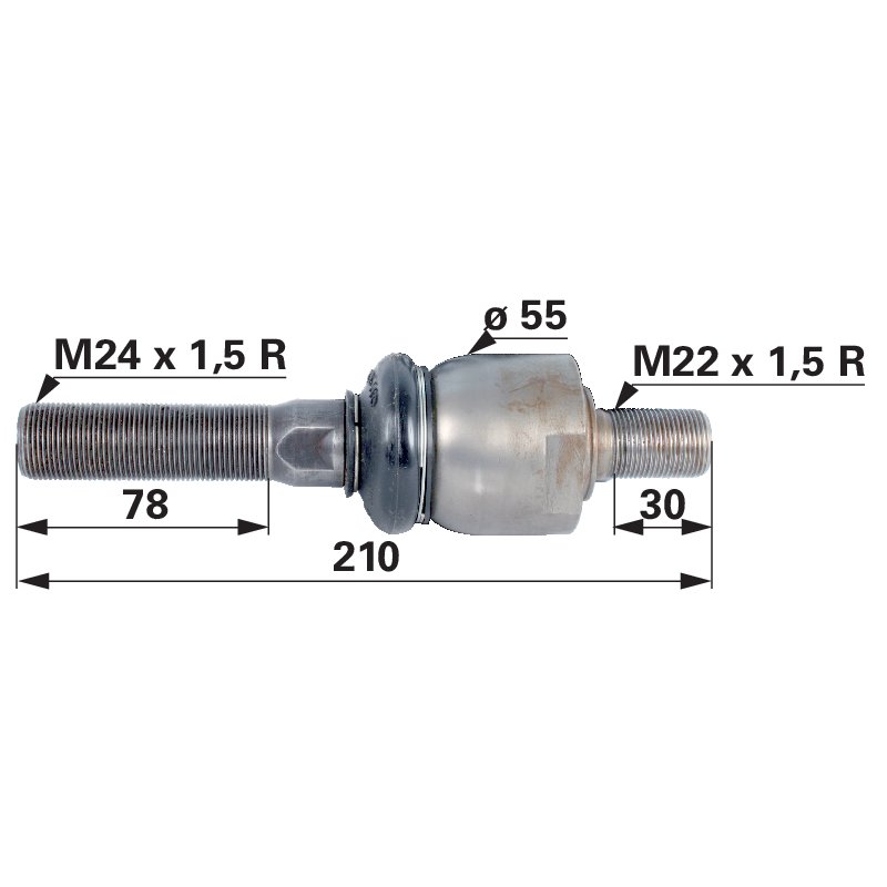 Axialgelenk M22 x 1,5 / M24 x 1,5