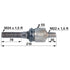 Axialgelenk M22 x 1,5 / M24 x 1,5