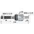 Axialgelenk M24 x 1,5 / M20 x 1,5