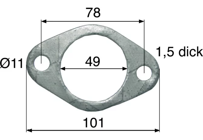 Flanschdichtung anstelle von Steyr 1192540009 GartenShop24 - Hochwertige Gartengeräte