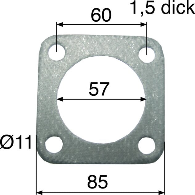 Flanschdichtung anstelle von Steyr 130100540008 – Stärke 1,5 mm GartenShop24 - Hochwertige Gartengeräte