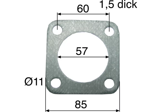 Flanschdichtung anstelle von Steyr 130100540008 – Stärke 1,5 mm GartenShop24 - Hochwertige Gartengeräte