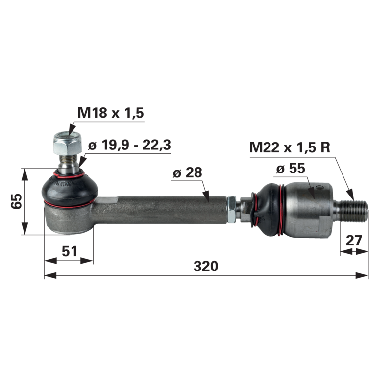 CNH Spurstange 47125373