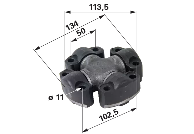 Kreuzgelenk – Breite 134 mm GartenShop24 - Hochwertige Gartengeräte