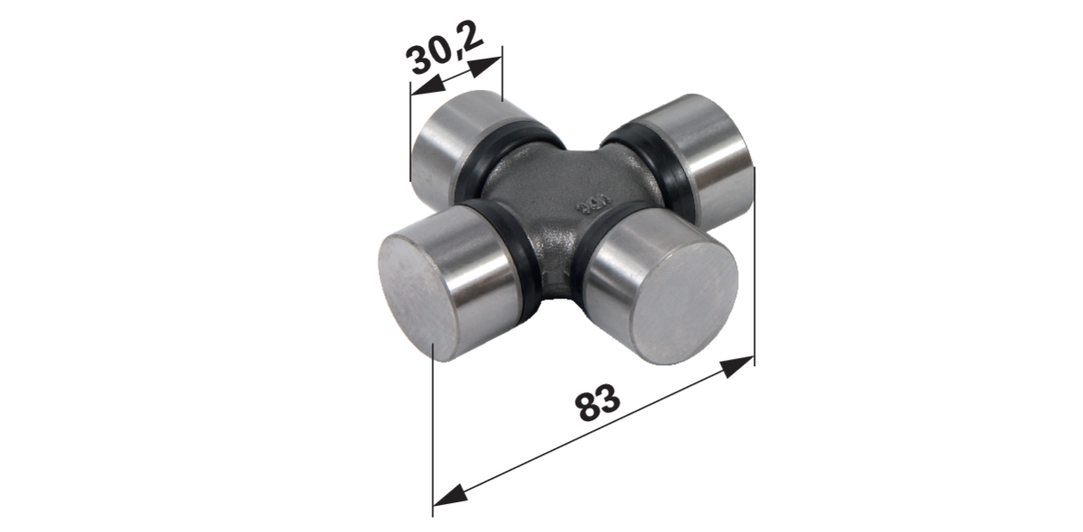 Kreuzgelenk 83 x 30 mm anstelle von Deutz-Fahr 04383053 GartenShop24 - Hochwertige Gartengeräte