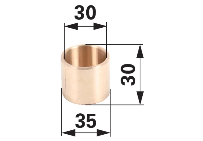 Achsschenkelbuchse 30 x 35 x 30 mm passend für Steyr T80 GartenShop24 - Hochwertige Gartengeräte