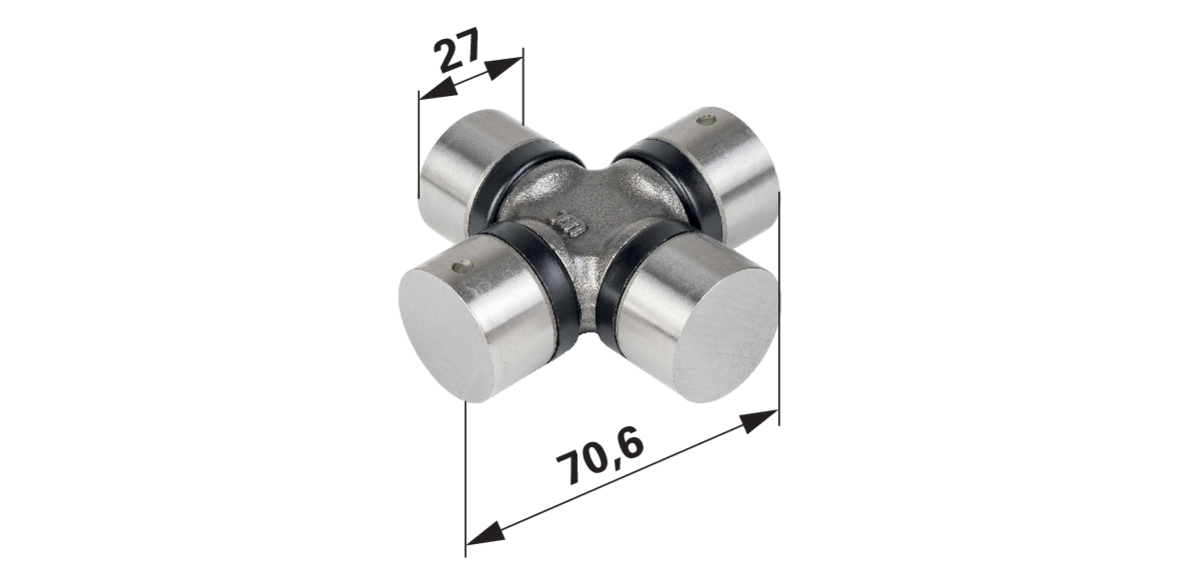 Kreuzgelenk 70,6 x 27 mm GartenShop24 - Hochwertige Gartengeräte