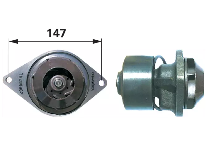 Wasserpumpe mit Dichtung passend für Case IH J927015 GartenShop24 - Hochwertige Gartengeräte