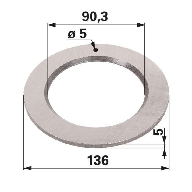 Scheibe 90,3 x 136 x 5 mm anstelle von CNH 5136119 GartenShop24 - Hochwertige Gartengeräte