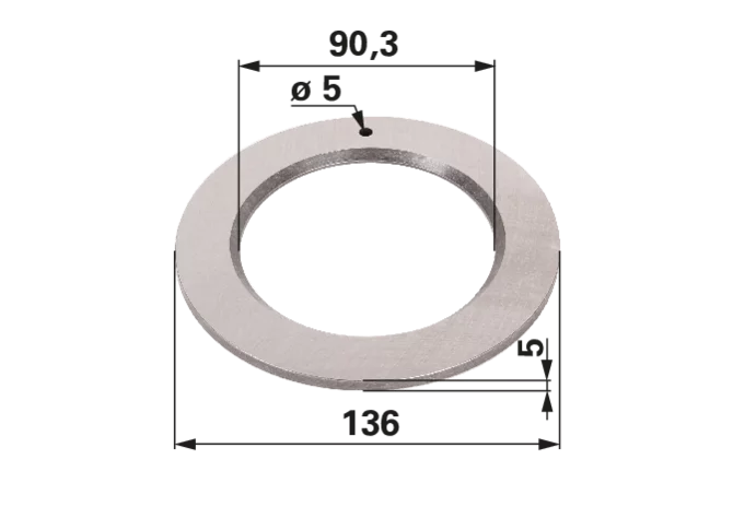 Scheibe 90,3 x 136 x 5 mm anstelle von CNH 5136119 GartenShop24 - Hochwertige Gartengeräte