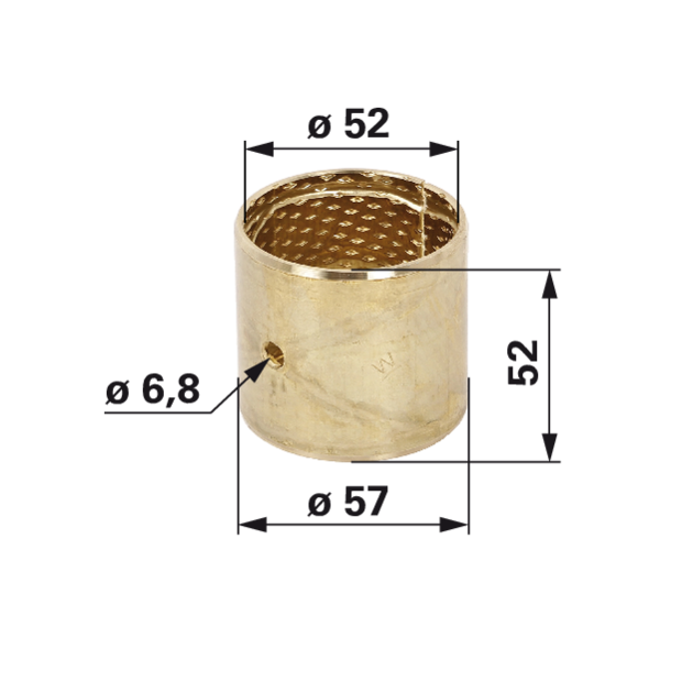 Buchse 52 x 57 x 52 mm passend für John Deere L76471 GartenShop24 - Hochwertige Gartengeräte