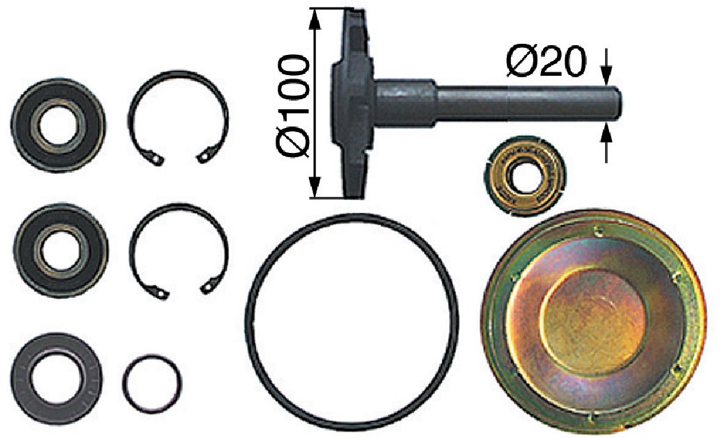 Reparatursatz mit Laufrad anstelle von Steyr 131100060700 GartenShop24 - Hochwertige Gartengeräte