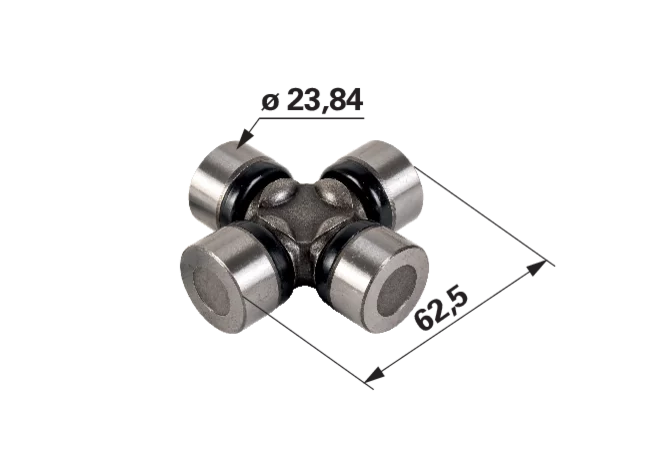 Kreuzgelenk 62,5 x 23,8 mm – Ersatz für CNH 5191024 GartenShop24 - Hochwertige Gartengeräte