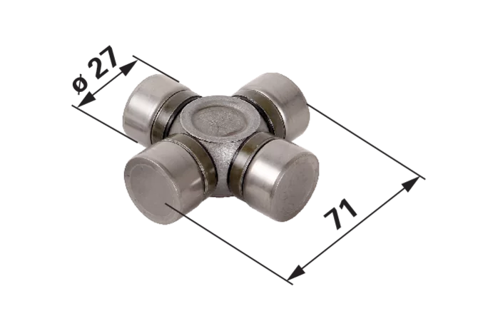 Carraro Achsen Kreuzgelenk 71 x 27 mm anstelle von CNH 84423323 Carraro Achsen