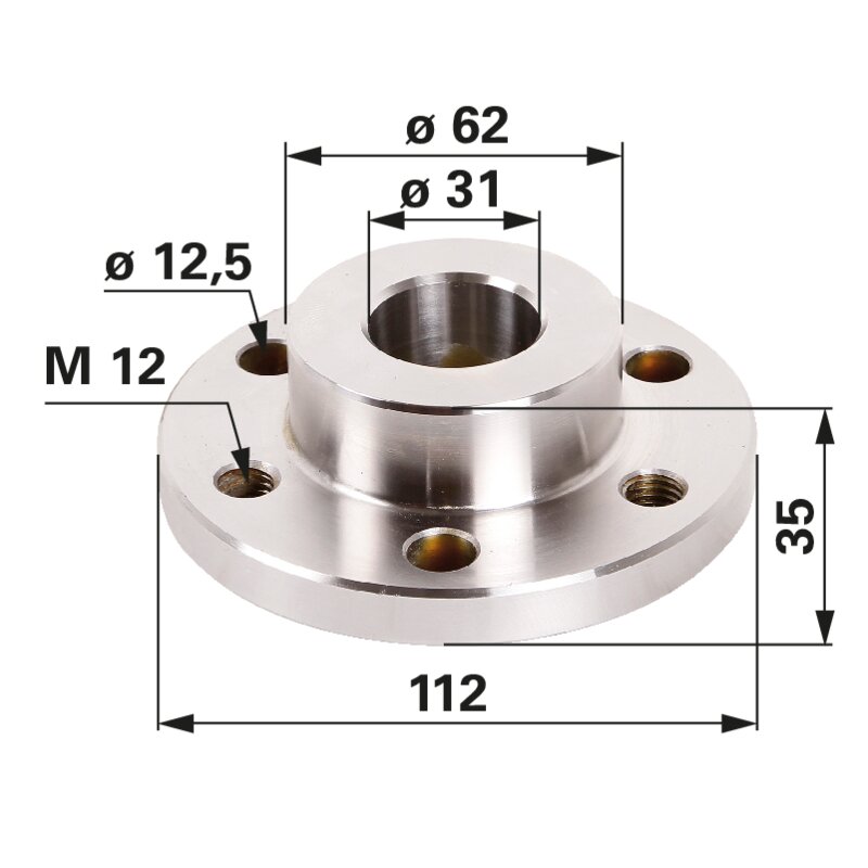 Carraro Achsen Flansch