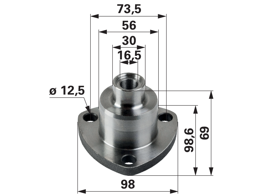 Lagerbolzen oben für Lenkwinkelsensor (Ersatz für CNH 87382577) GartenShop24 - Hochwertige Gartengeräte