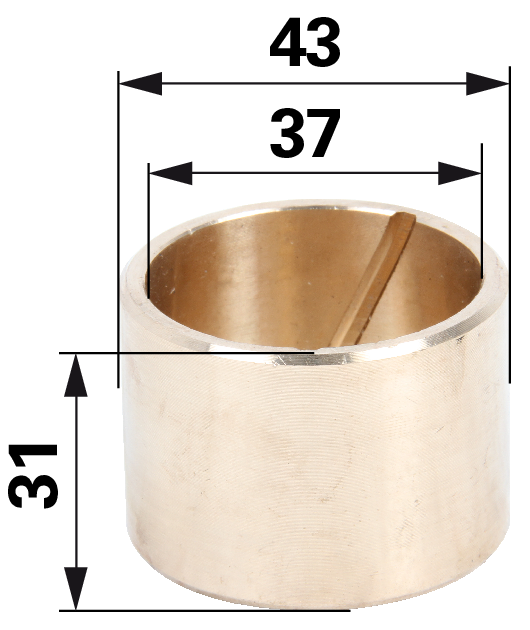 Buchse 37 x 43 x 31 mm anstelle von Lindner 5170010007 GartenShop24 - Hochwertige Gartengeräte