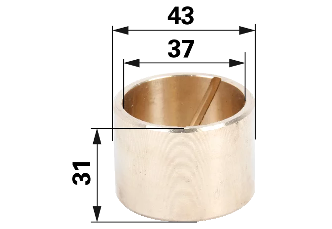Buchse 37 x 43 x 31 mm anstelle von Lindner 5170010007 GartenShop24 - Hochwertige Gartengeräte
