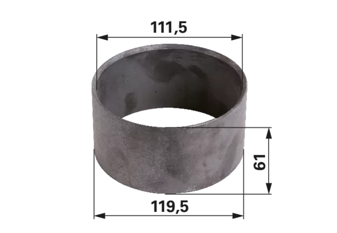 Schrumpfbuchse hinten 111,5 x 119,5 x 61 mm anstelle von Lindner 5181010021 GartenShop24 - Hochwertige Gartengeräte