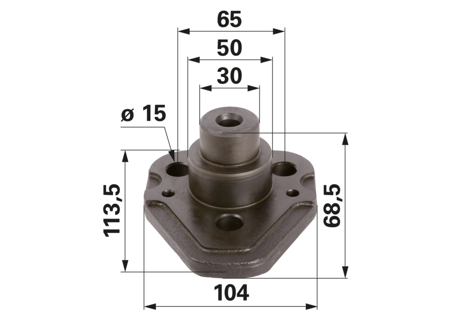 Carraro Achsen Lagerbolzen oben anstelle von Lindner C136667 Carraro Achsen