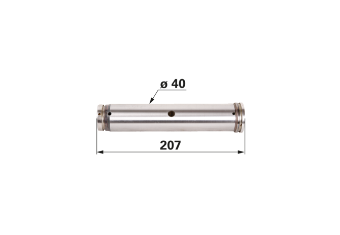Carraro Achsen Zylinderbolzen – Außendurchmesser 40 mm, Länge 207 mm Carraro Achsen