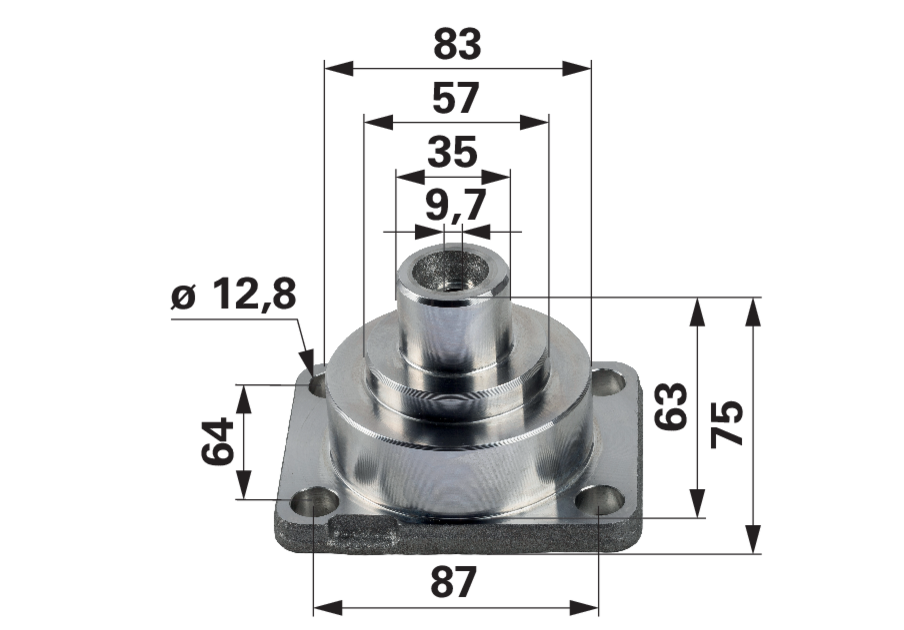 ZF Achsschenkelbolzen für Lenkwinkelsensor anstelle von Fendt F743300020270 ZF