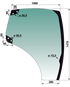 Türscheibe rechts, grün getönt, anstelle von CNH 87560792 GartenShop24 - Hochwertige Gartengeräte