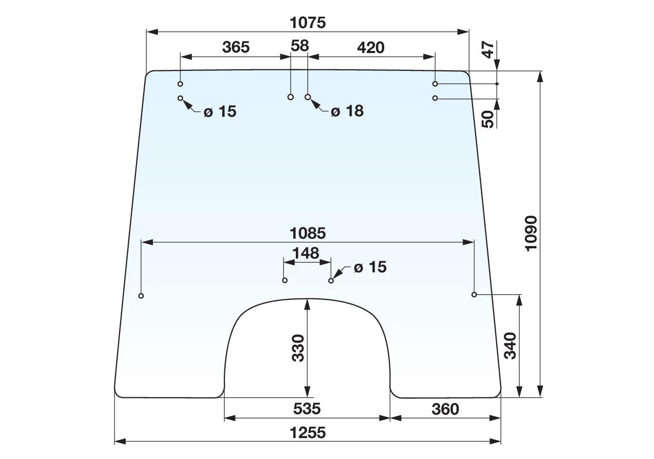 Frontscheibe klar anstelle von John Deere L59466 – Gummiklemmprofil Meterware 5,9 Lfm. GartenShop24 - Hochwertige Gartengeräte