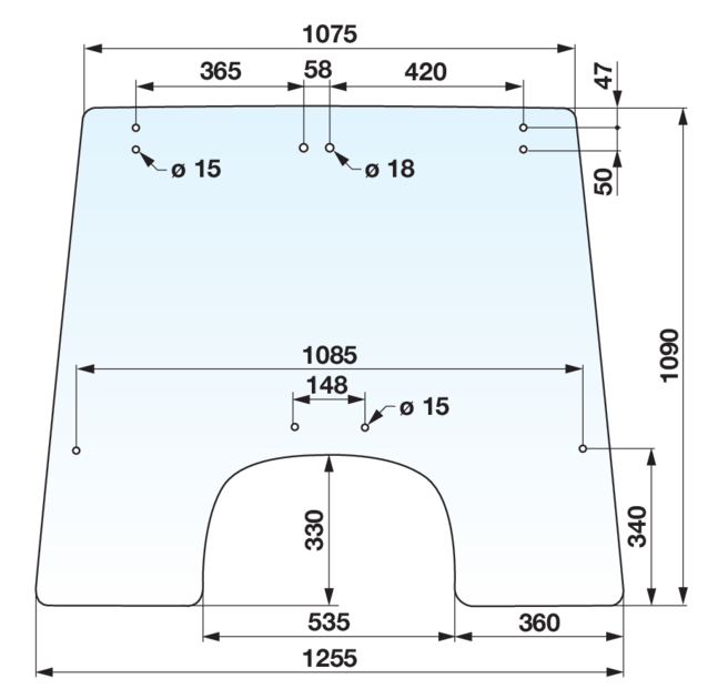 Frontscheibe klar anstelle von John Deere L59466 – Gummiklemmprofil Meterware 5,9 Lfm. GartenShop24 - Hochwertige Gartengeräte
