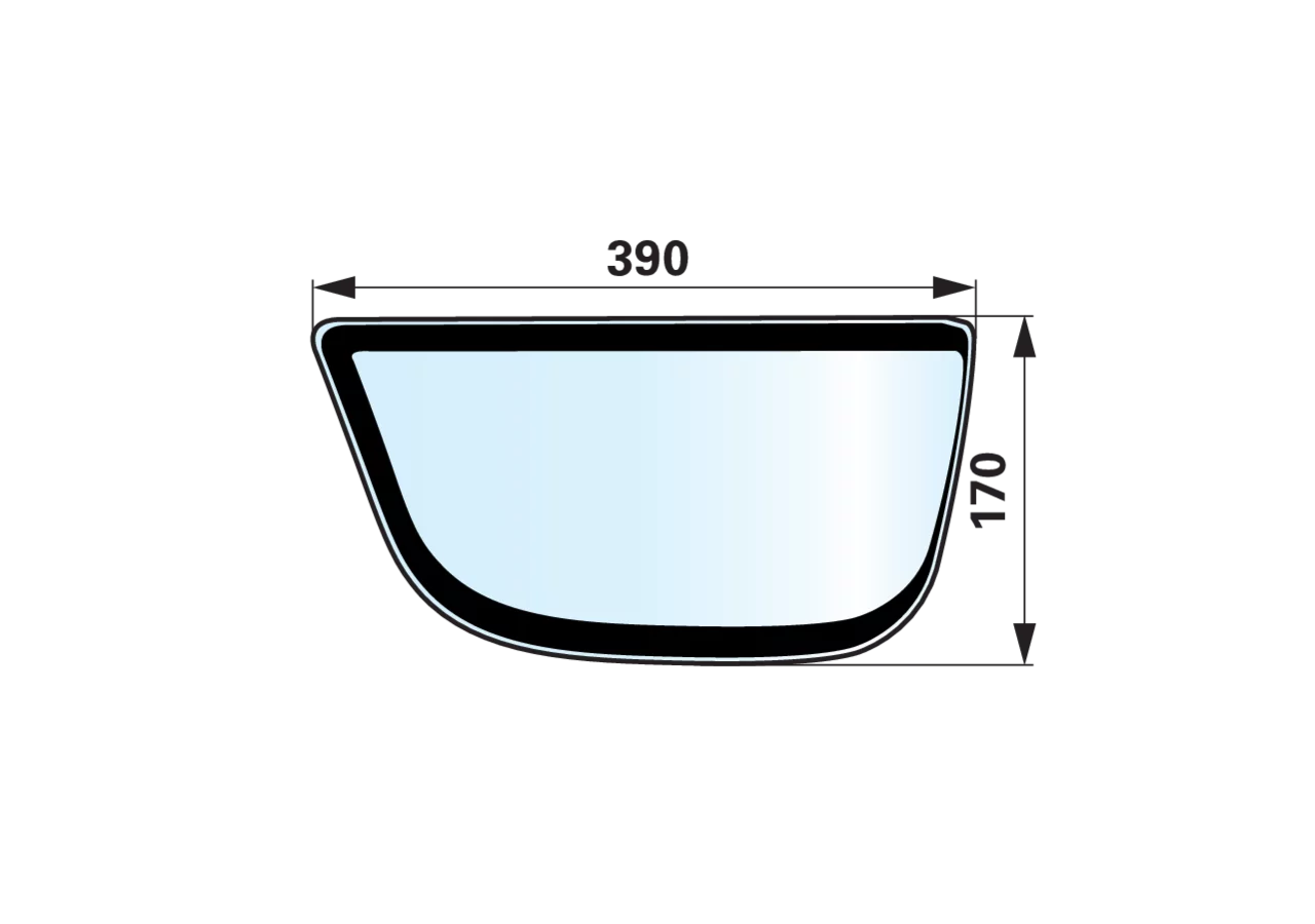 Glas für Scheinwerfer links anstelle von John Deere AL206154 GartenShop24 - Hochwertige Gartengeräte