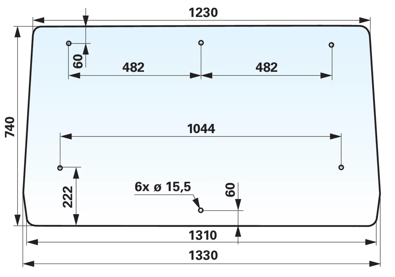 Mauser Frontscheibe 4-000.73.251 – Gummiklemmprofil Meterware 4,5 Lfm. passend für CX-733 Mauser