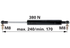 Gasdruckfeder für Heckscheibe anstelle von Case IH 1535128C2 GartenShop24 - Hochwertige Gartengeräte