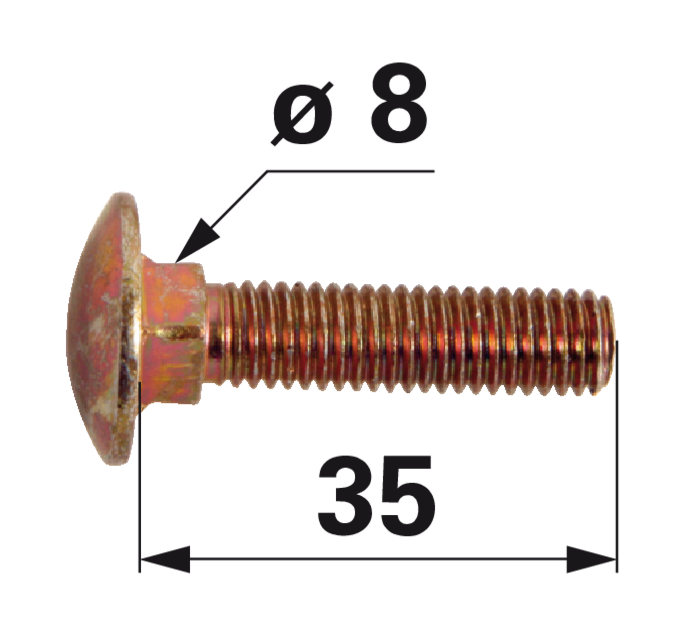 Flachrundschraube anstelle von Steyr 190003834436 GartenShop24 - Hochwertige Gartengeräte