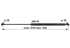 Stabilus Gasdruckfeder für Heckscheibe anstelle von CNH 47126775 Stabilus