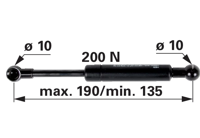 Stabilus Gasdruckfeder für Tür anstelle von CNH 5191712 Stabilus