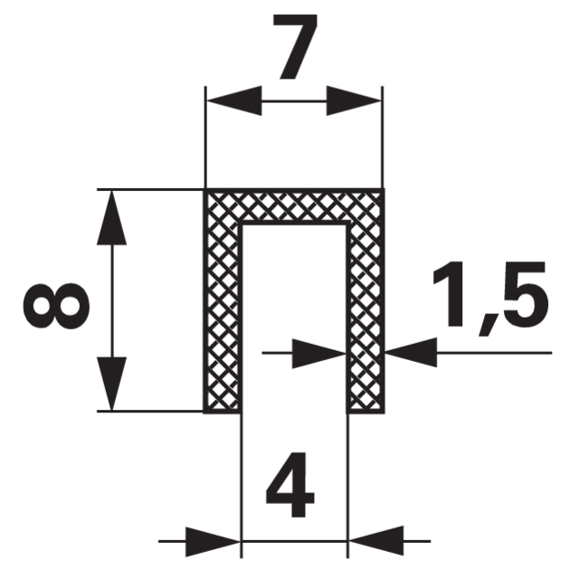 U-Profil – Breite innen 4 mm GartenShop24 - Hochwertige Gartengeräte