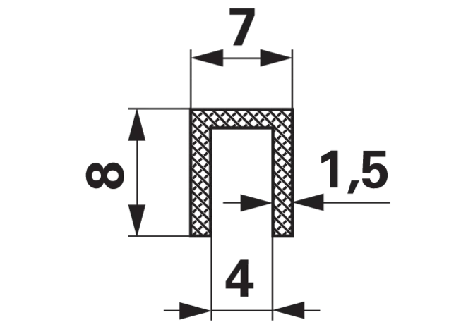 U-Profil – Breite innen 4 mm GartenShop24 - Hochwertige Gartengeräte