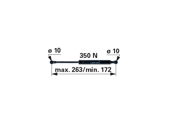 Stabilus Gasdruckfeder für John Deere AL228352 Stabilus