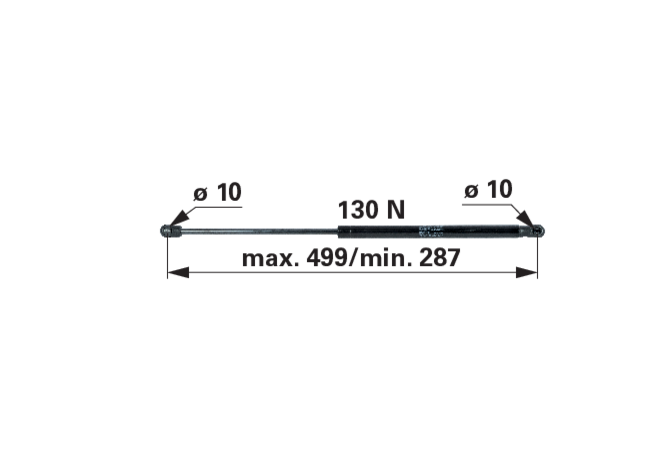 Stabilus Gasdruckfeder für John Deere AL228383 Stabilus
