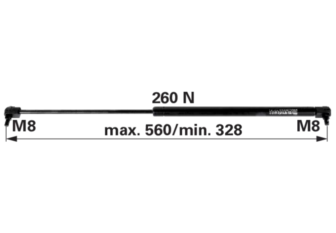 Gasdruckfeder für Heckscheibe anstelle von CNH 86502868 GartenShop24 - Hochwertige Gartengeräte
