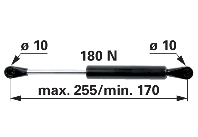 Stabilus Gasdruckfeder für Traktorkabinentüre anstelle CNH 5136422 Stabilus