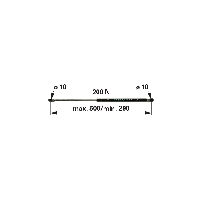 Gasdruckfeder für Heckscheibe anstelle von CNH 83932024 GartenShop24 - Hochwertige Gartengeräte