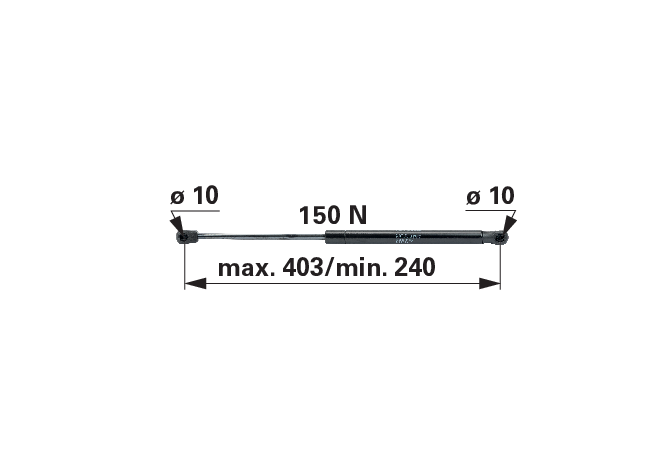 Gasdruckfeder für Dachluke Claas 0021509991 GartenShop24 - Hochwertige Gartengeräte