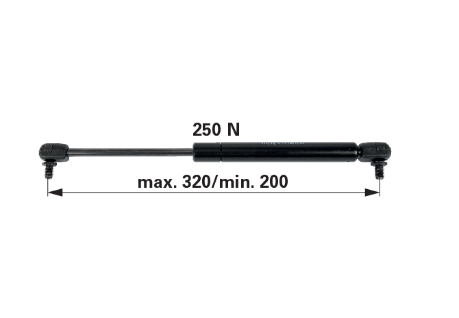 Gasdruckfeder für Aebi 106.6224 GartenShop24 - Hochwertige Gartengeräte