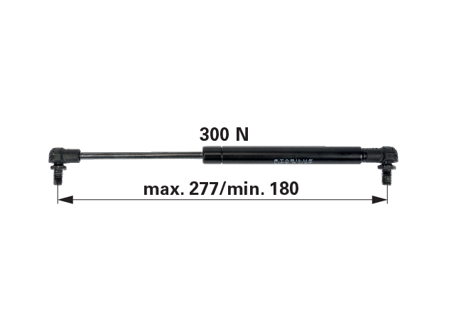 Gasdruckfeder für Heckscheibe anstelle von Aebi 103.6266 GartenShop24 - Hochwertige Gartengeräte