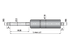 Gasdruckfeder ohne Anschlüsse Typ 8/18-3, 250 N, Länge 210 mm GartenShop24 - Hochwertige Gartengeräte