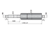 Gasdruckfeder ohne Anschlüsse, Typ 10/22-3, 350 N, Länge 294 mm GartenShop24 - Hochwertige Gartengeräte